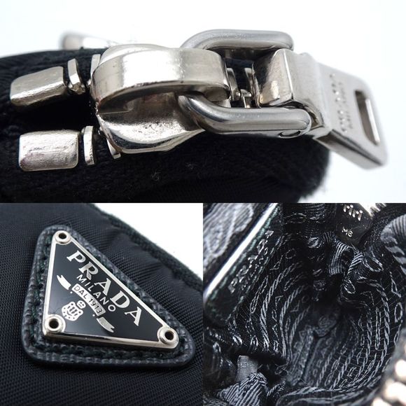 PRADA Prada Re-Edition 2005 Re-Nylon 1BH204 2Way Bag Nylon x Leather NERO Bla... - Picture 9 of 10